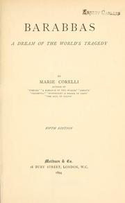 Cover of: Barabbas by Marie Corelli