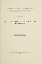 Cover of: Banking turnover and facilities in Illinois