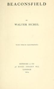 Cover of: Beaconsfield by Walter Sydney Sichel