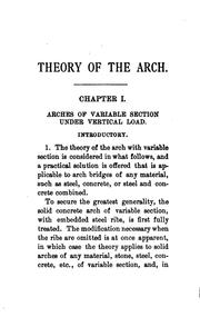 Cover of: Theory of Steel-concrete Arches and of Vaulted Structures