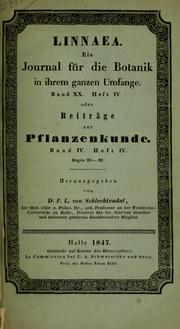 Cover of: Beitrge zu einer Flora der Aequinoctial-Gegenden der neuen Welt