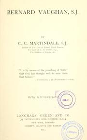 Cover of: Bernard Vaughan, S.J. by C. C. Martindale