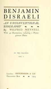 Cover of: Benjamin Disraeli by Wilfrid Meynell