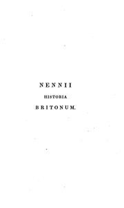 Cover of: Nennii Historia Britonum