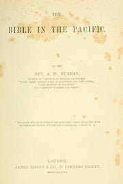 Cover of: The Bible in the Pacific. by A. W. Murray