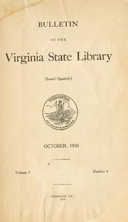 Cover of: A bibliography of the conventions and constitutions of Virginia by E. G. Swem
