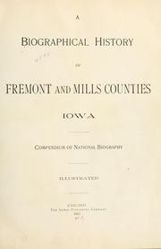 Cover of: A biographical history of Fremont and Mills Counties, Iowa. by 