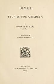 Cover of: Bimbi.: Stories for children.