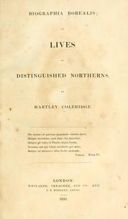 Cover of: Biographia borealis by Hartley Coleridge
