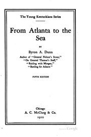 Cover of: From Atlanta to the Sea by Byron Archibald Dunn