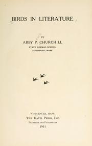 Cover of: Birds in literature