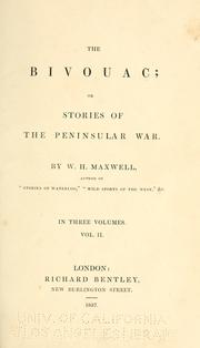 Cover of: bivouac; or, Stories of the Peninsular War.
