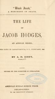 Cover of: "Black Jacob," a monument of grace. by A. D. Eddy