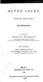 Cover of: Alton Locke, Tailor and Poet: An Autobiography by Charles Kingsley , Thomas Hughes