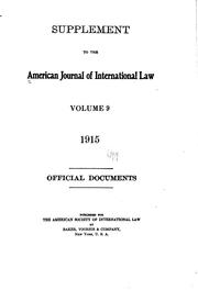 Cover of: Diplomatic Correspondence Between the United States and Belligerent ...