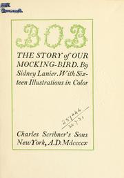 Cover of: Bob, the story of our mocking-bird.