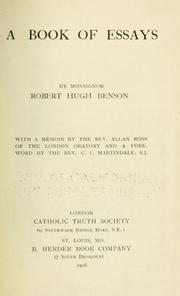 Cover of: A book of essays