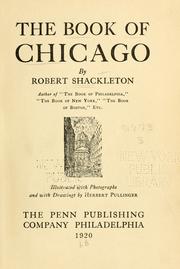 Cover of: The book of Chicago by Shackleton, Robert