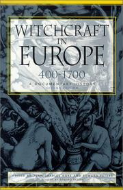 Cover of: Witchcraft in Europe, 400-1700: A Documentary History (Middle Ages Series)