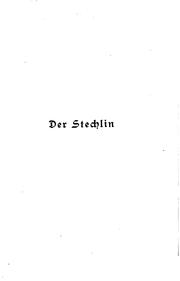 Cover of: Der Stechlin: Roman