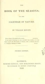 Cover of: book of the seasons: or, The calendar of nature.