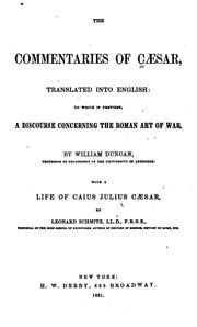 Cover of: Commentaries by Gaius Julius Caesar