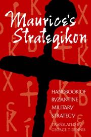 Cover of: Maurice's Strategikon: Handbook of Byzantine Military Strategy (The Middle Ages Series)