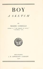 Cover of: Boy: a sketch