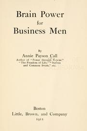 Cover of: Brain power for business men