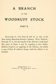 A branch of the Woodruff stock by Francis E. Woodruff