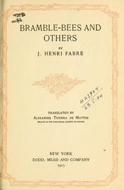 Cover of: Bramble-bees and others. | Jean-Henri Fabre