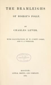 Cover of: The Bramleighs of Bishop's Folly by Charles James Lever