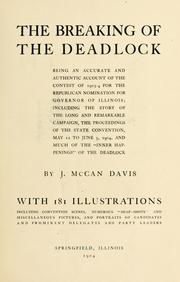 Cover of: The breaking of the deadlock