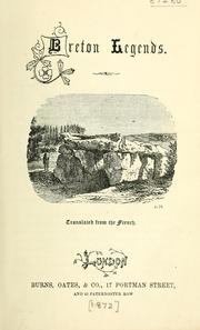 Cover of: Breton legends
