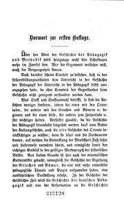 Cover of: Geschichte der Pädagogik mit Charakterbildern hervorragender Pädagogen und ...