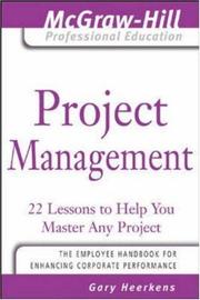 Cover of: Project management by Gary Heerkens