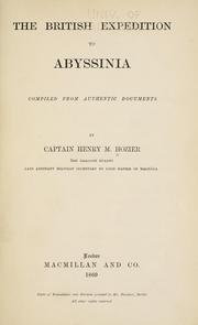 Cover of: The British expedition to Abyssinia: compiled from authentic documents