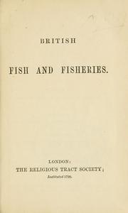 Cover of: British fish and fisheries.