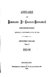 Cover of: Annuaire by Institut canadien de Québec, Institut canadien de Québec