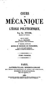 Cover of: Cours de mécanique de l'École polytechnique