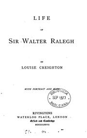 Cover of: Life of sir Walter Ralegh