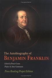 Cover of: The autobiography of Benjamin Franklin by Benjamin Franklin