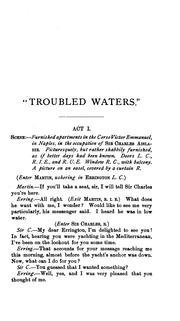 Cover of: "Troubled Waters": An Original Comedy in Four Acts