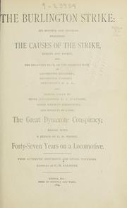 Cover of: The Burlington strike: its motives and methods by C. H. Salmons
