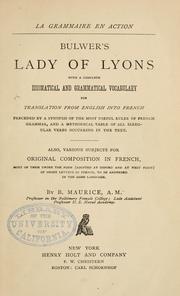 Cover of: Bulwer's Lady of Lyons by Edward Bulwer Lytton, Baron Lytton