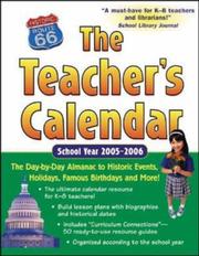 Cover of: The Teacher's Calendar School Year 2005-2006 (Teacher's Calendar)