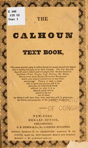 The Calhoun test book ...