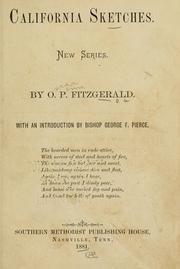 Cover of: California sketches by Fitzgerald, O. P. Bishop, Fitzgerald, O. P. Bishop