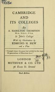 Cover of: Cambridge and its colleges.