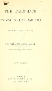 The Caliphate by Sir William Muir